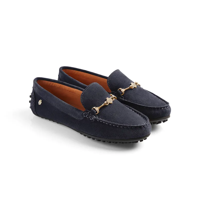Fairfax and Favor Trinity Loafer Navy Suede-8