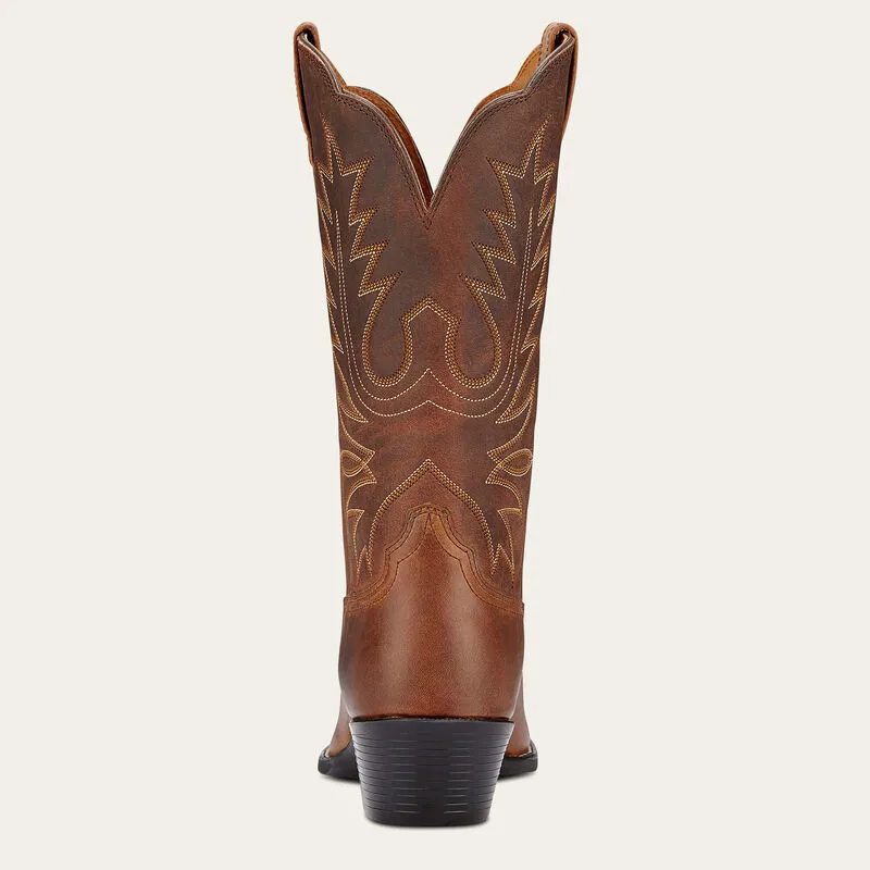 Ariat Heritage R Toe Western Distresssed Brown-2