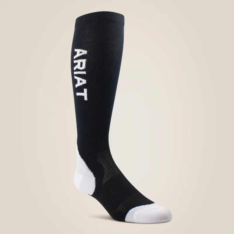 Ariat AriatTek Performance Socks Black/White-2