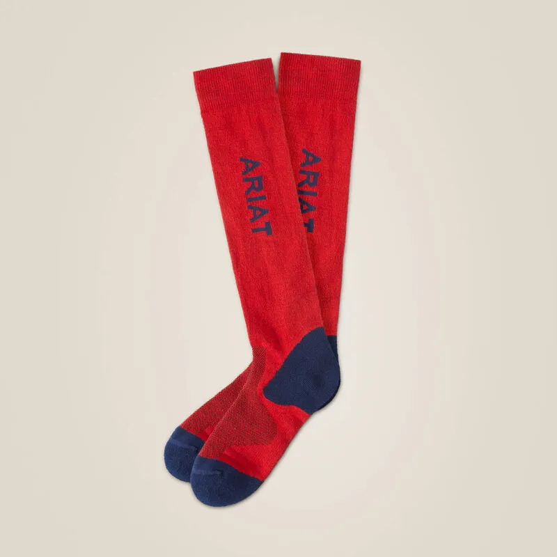 Ariat Tek performance socks Red-1