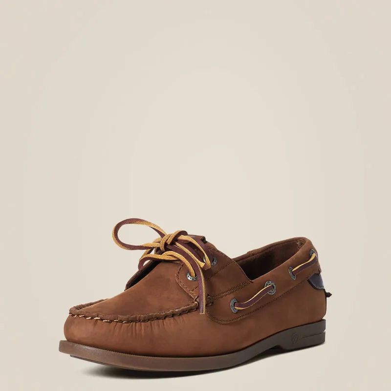 Ariat Antigua Boat Shoe Walnut-2