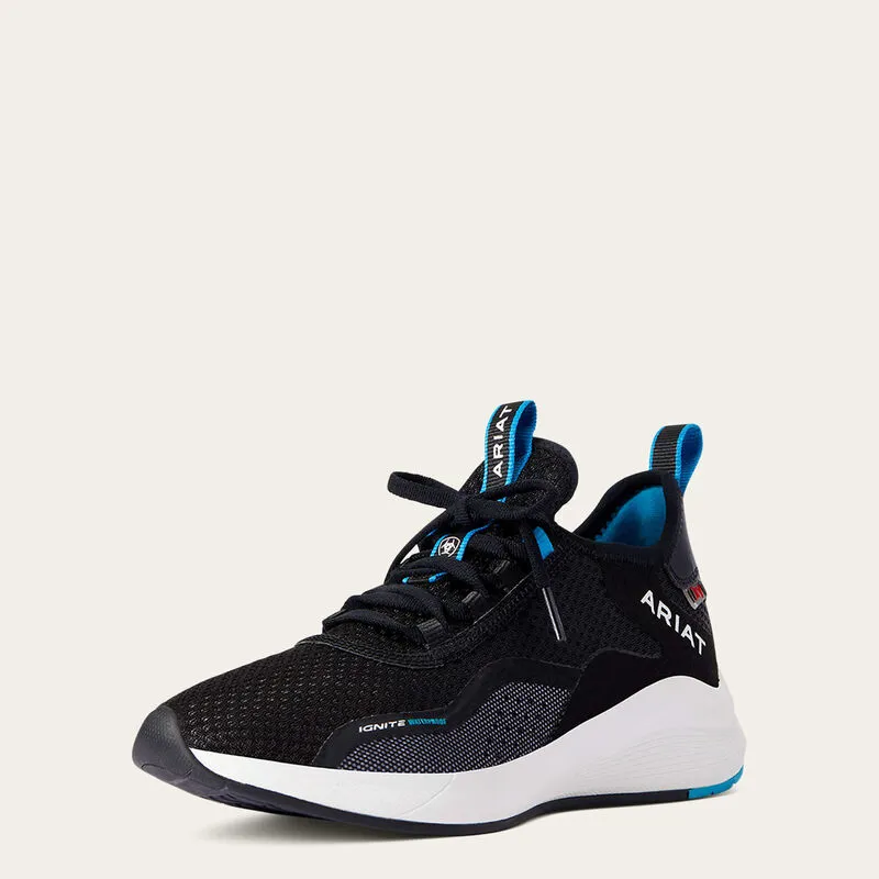 Ariat Ignite Waterproof Trainer Black-1
