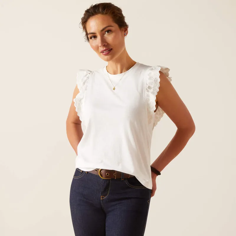 Ariat Ludlow Top White-3