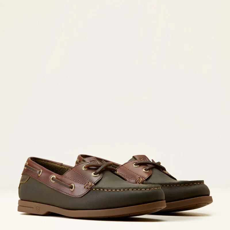 Ariat Antigua Boat Shoes Olive Night-4