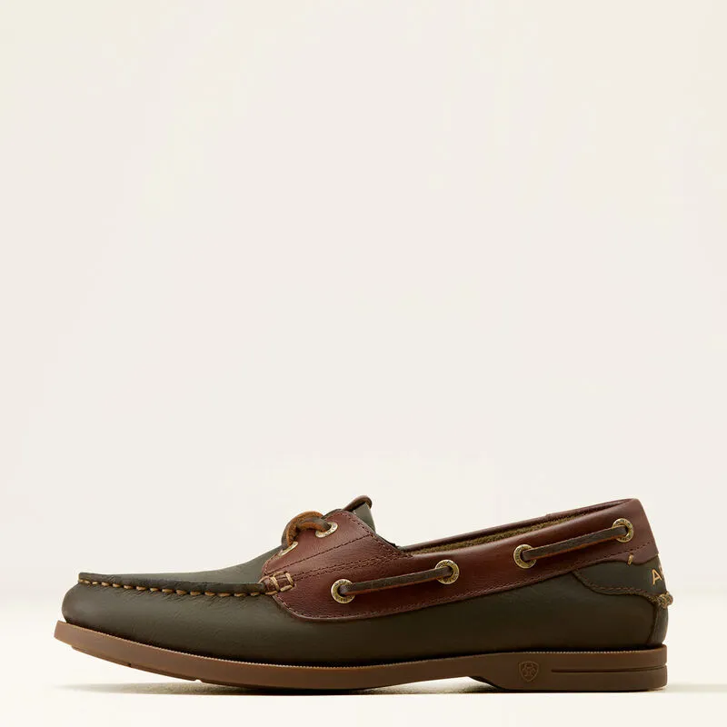 Ariat Antigua Boat Shoes Olive Night-5