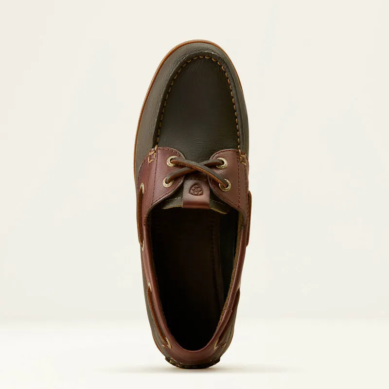 Ariat Antigua Boat Shoes Olive Night-7