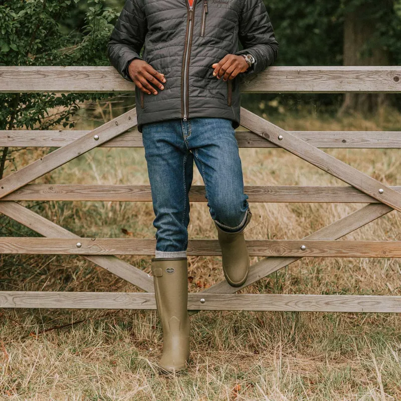 Le Chameau Mens Chasseur Neoprene Lined Boots Vert Vierzon-5