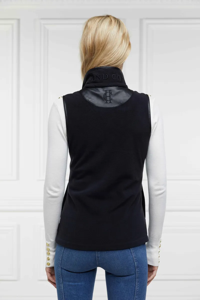 Holland Cooper Country Fleece Gilet Black-3