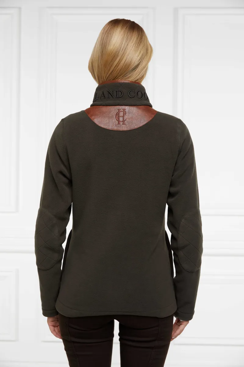 Holland Cooper Country Fleece Half Zip Jumper Khaki-3