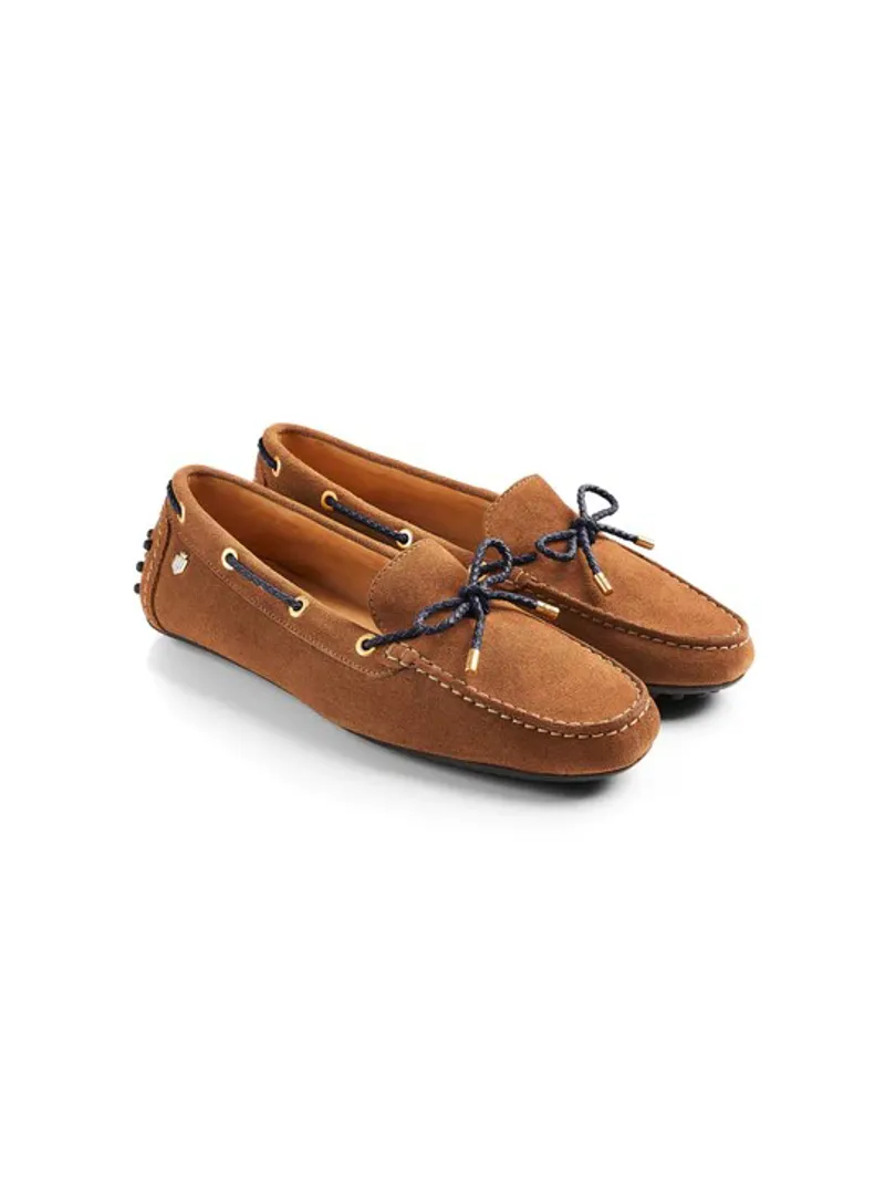Fairfax and Favor Henley Tan Navy Suede-8