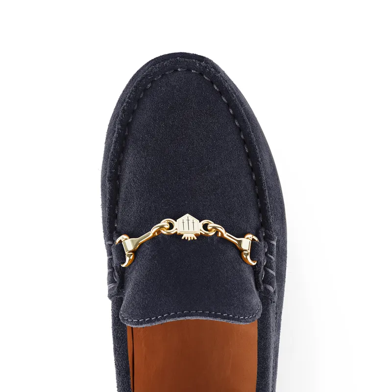 Fairfax and Favor Trinity Loafer Navy Suede-3