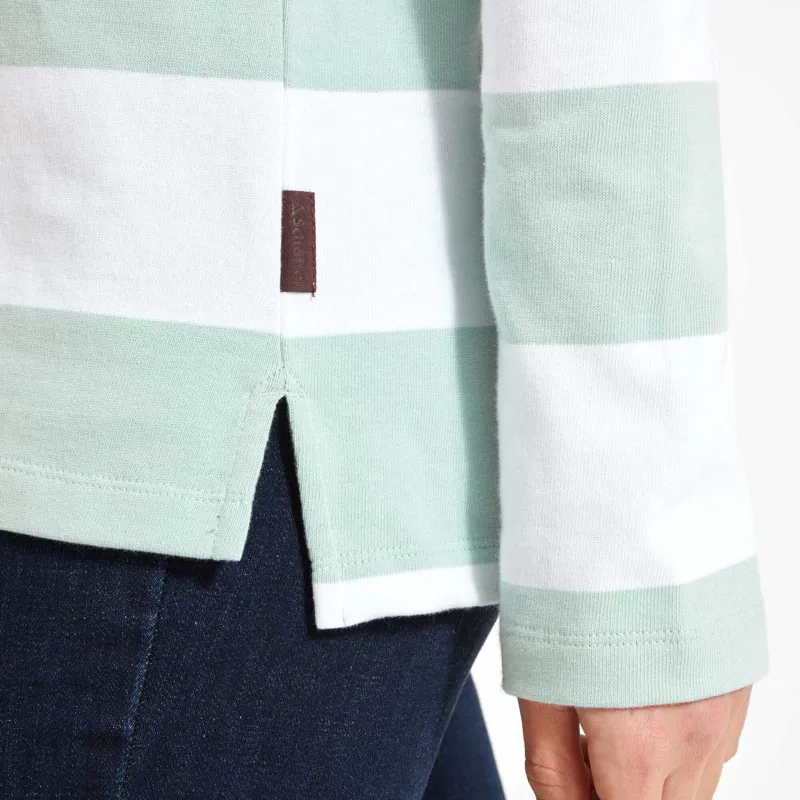 Schoffel St Mawgan Rugby Shirt Mint/White Stripe-4