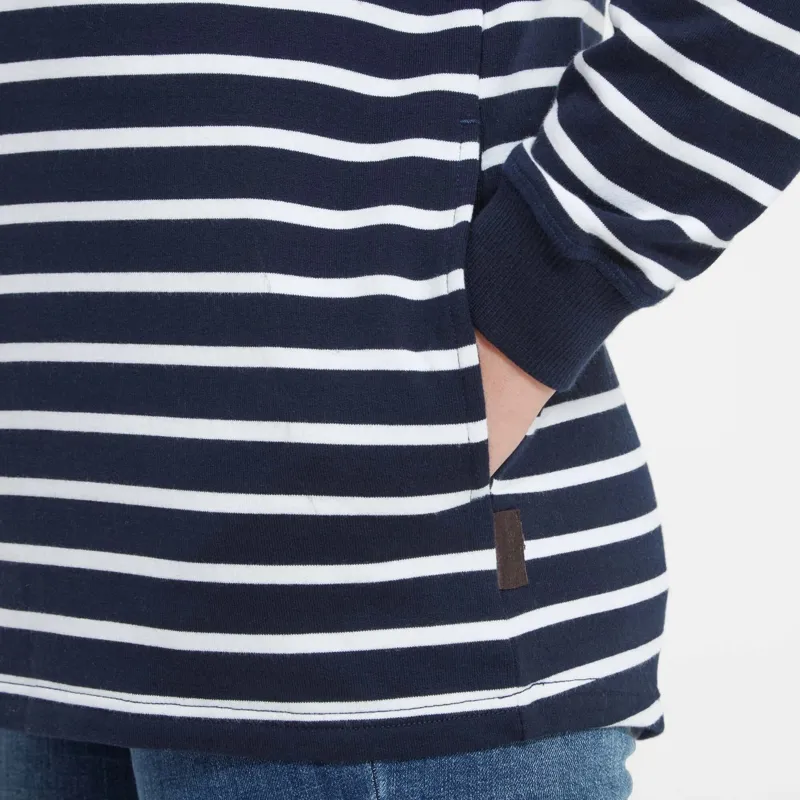 Schoffel Hope Cove Sweatshirt Navy Stripe-4