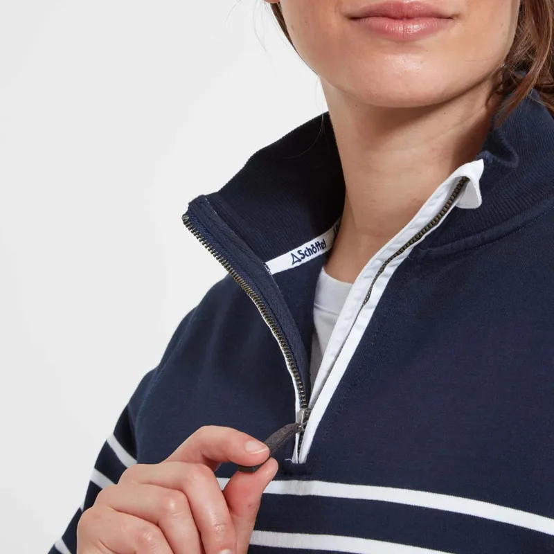 Schoffel Hope Cove Sweatshirt Navy Stripe-5