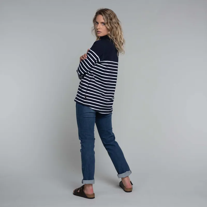 Schoffel Hope Cove Sweatshirt Navy Stripe-9
