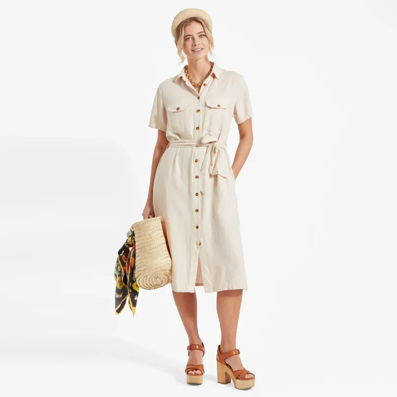 Schoffel Daisy Linen Dress Oat-1