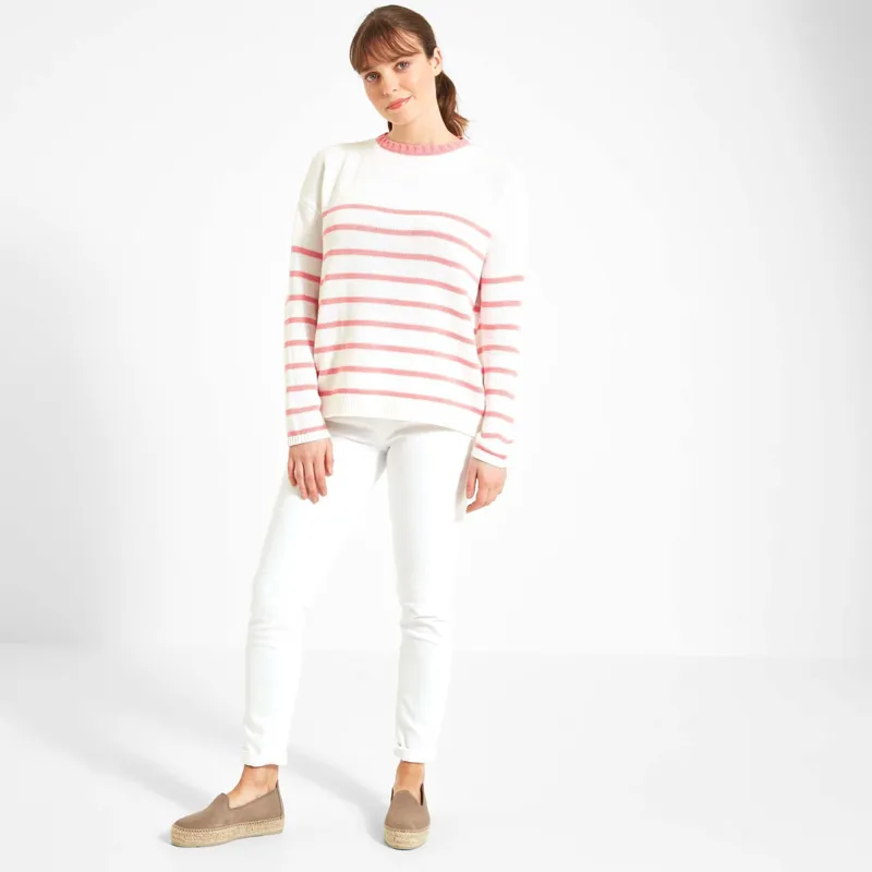 Schoffel Lee Bay Jumper Soft White Flamingo-3