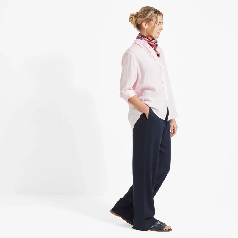 Schoffel Salthouse Linen Shirt Pale Pink-2