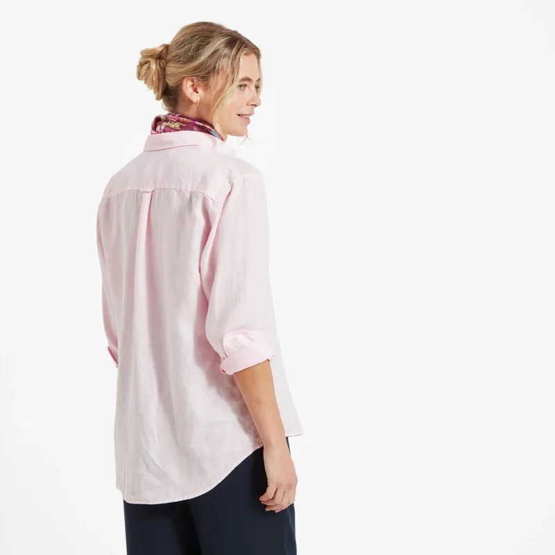 Schoffel Salthouse Linen Shirt Pale Pink-4