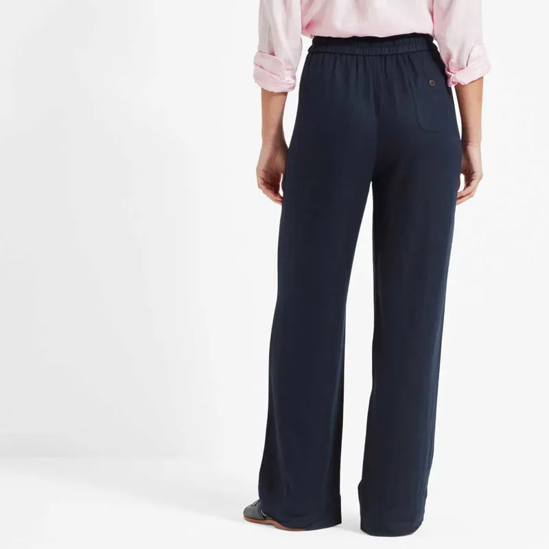 Schoffel Daphne Linen Trousers Navy-1