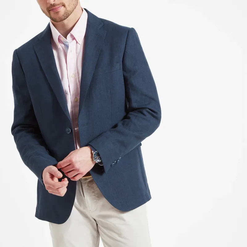 Schoffel Cowes Linen Jacket Blue-2