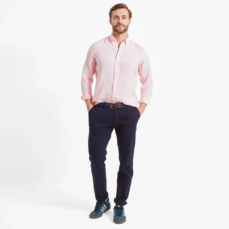 Schoffel Walsingham Linen Shirt Pink-2