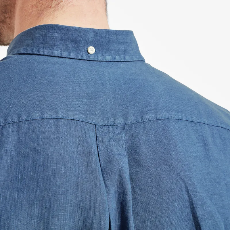 Schoffel Walsingham Linen Shirt French Navy-7