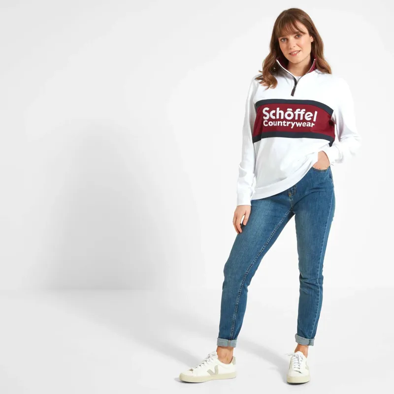 Schoffel Exeter Heritage Quarter Zip Sweatshirt Multi-1