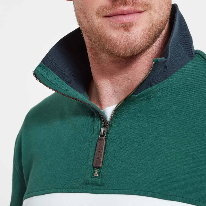 Schoffel Exeter Heritage Quarter Zip Jumper Navy-6