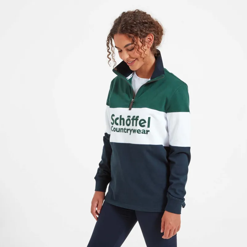 Schoffel Exeter Heritage Quarter Zip Jumper Navy-5