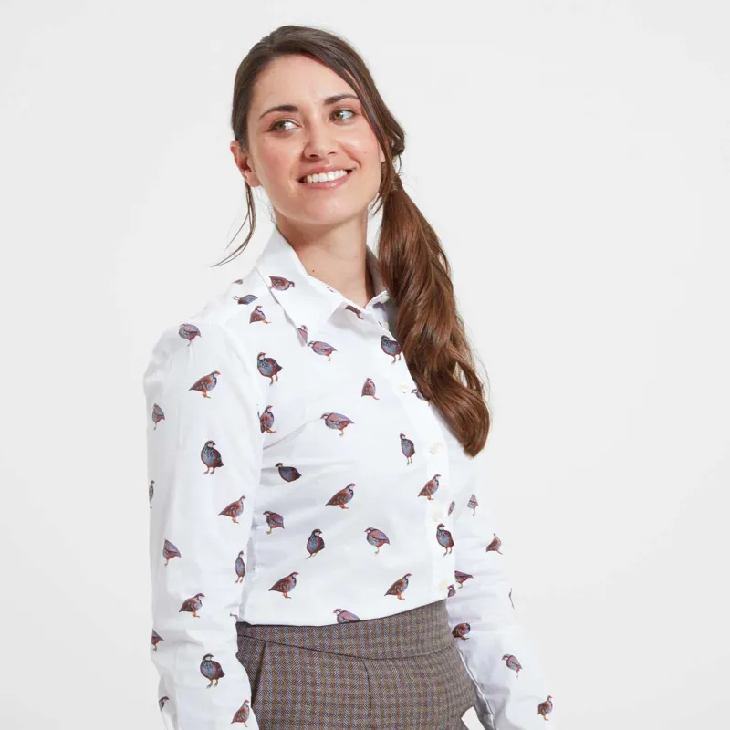 Schoffel Norfolk Shirt French Partridge Print-1
