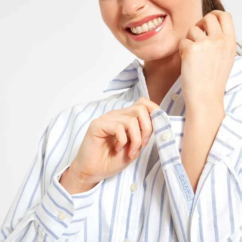 Schoffel Walberswick Oxford Shirt Blue Stripe-3