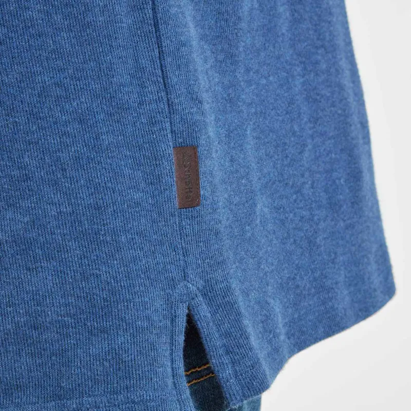 Schoffel Kingsbridge Cotton Quarter Zip Jumper French Navy-3