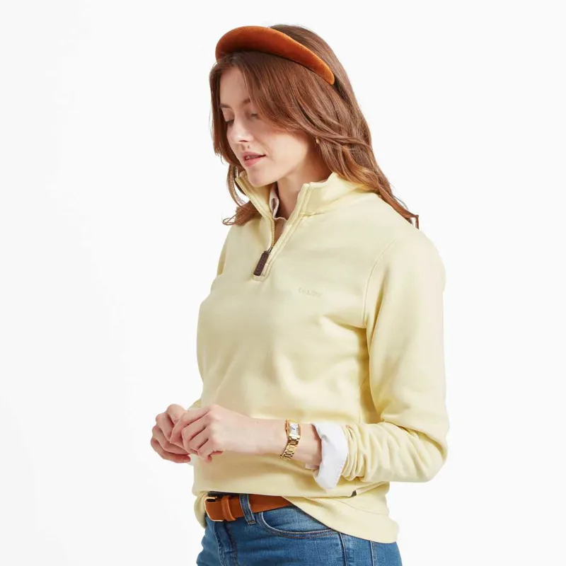 Schoffel Sennen Cove Sweatshirt Pale Lemon-1