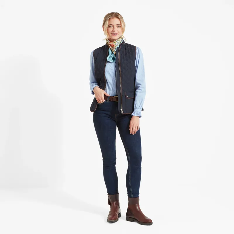 Schoffel Ladies Quilt Gilet Midnight -3