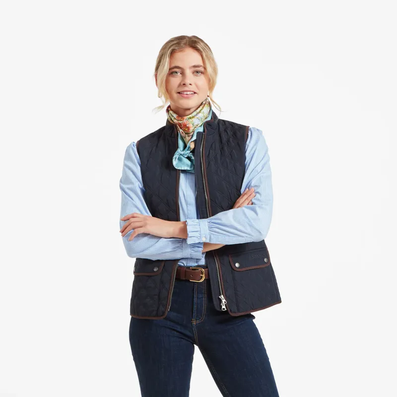 Schoffel Ladies Quilt Gilet Midnight -6
