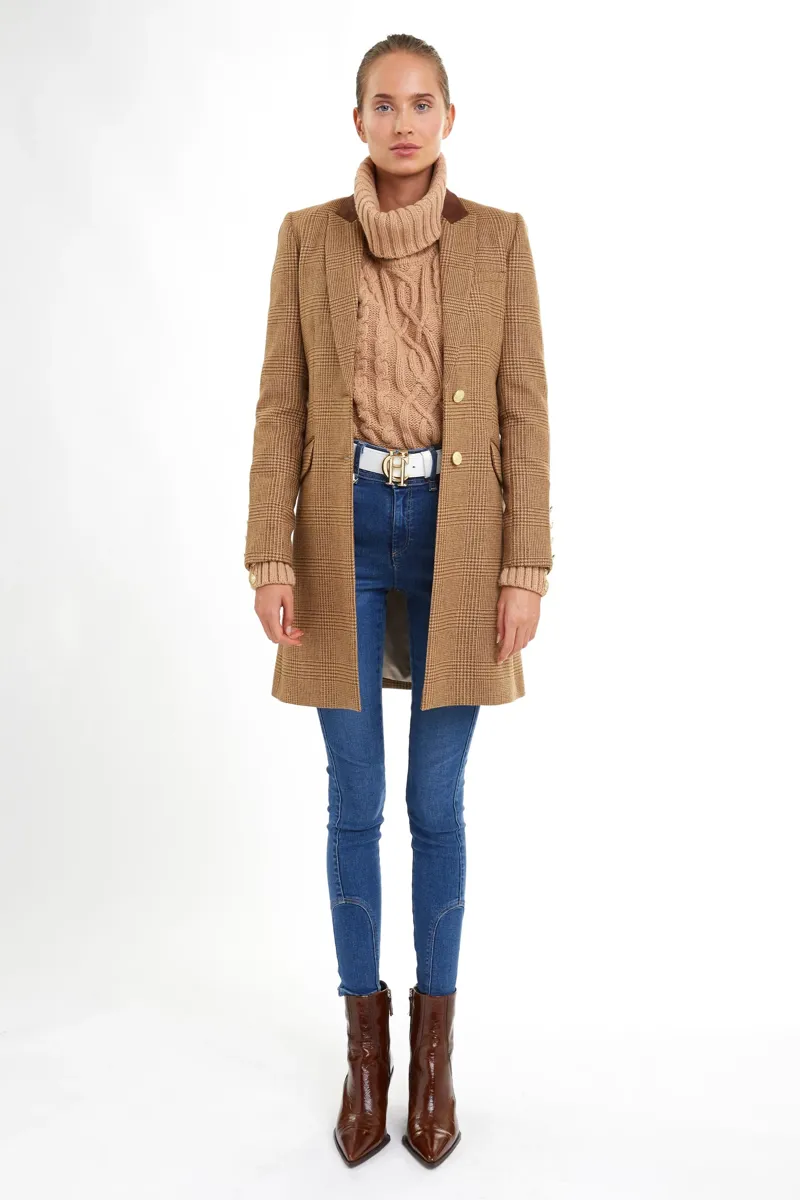 Holland Cooper Kempton Coat Tawny-2