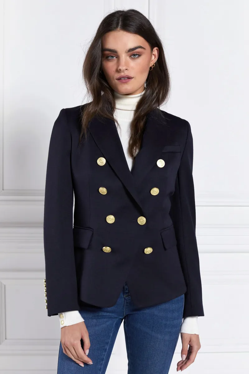 Holland Cooper Knightsbridge Blazer Navy Barathea-3