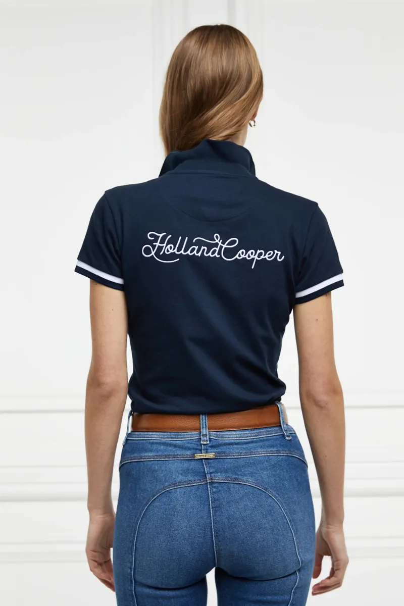 Holland Cooper Classic Polo Shirt Ink Navy-4