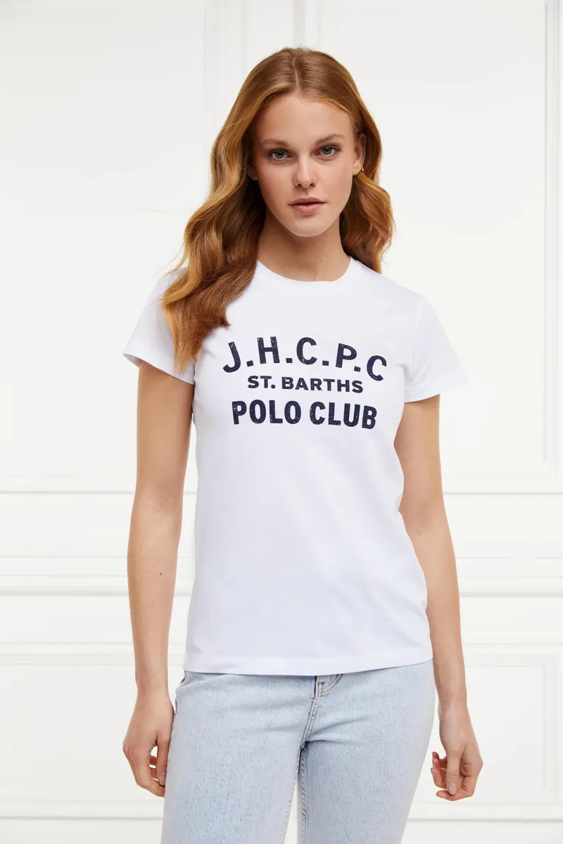 Holland Cooper Polo Club Tee White-1
