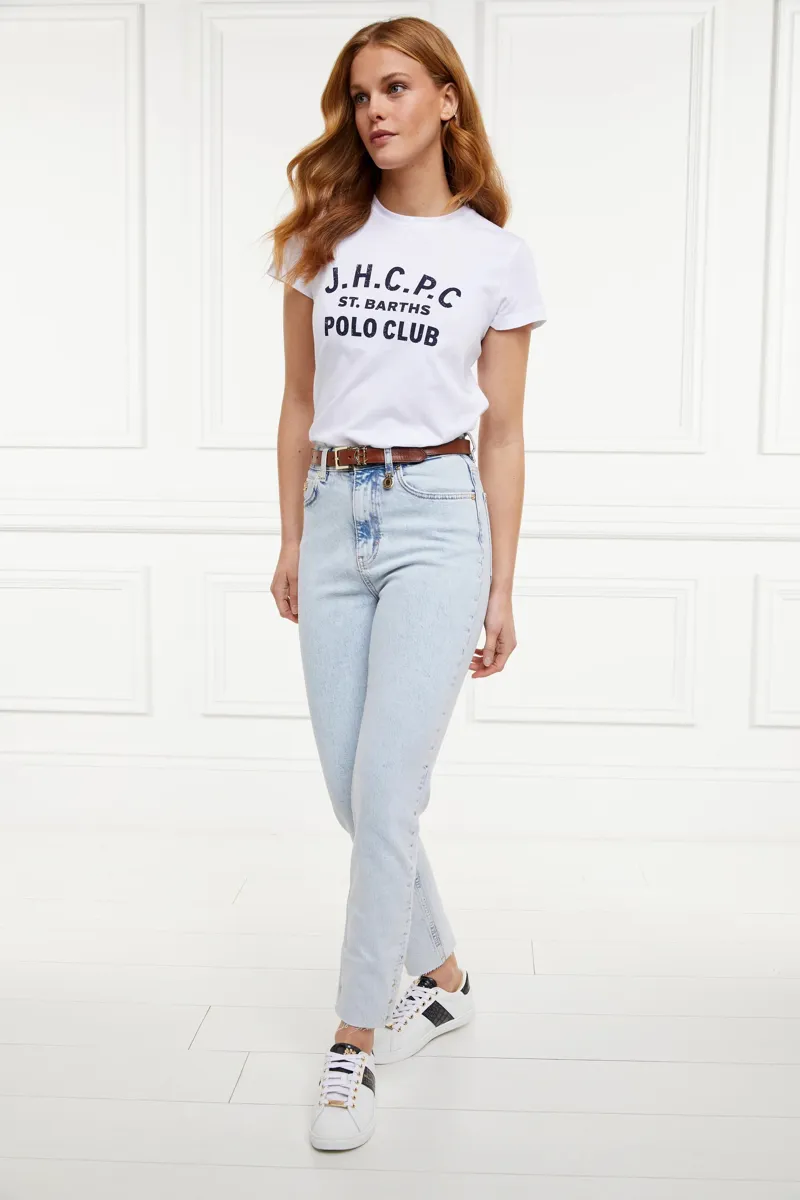 Holland Cooper Polo Club Tee White-2