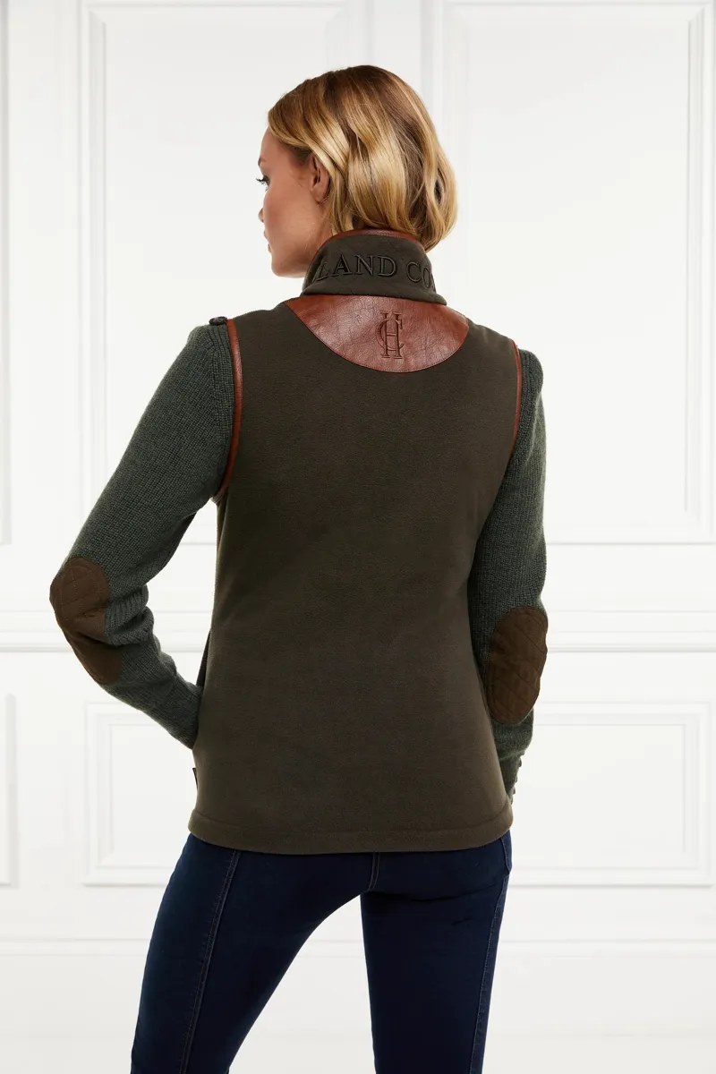 Holland Cooper Country Fleece Gilet Khaki-4