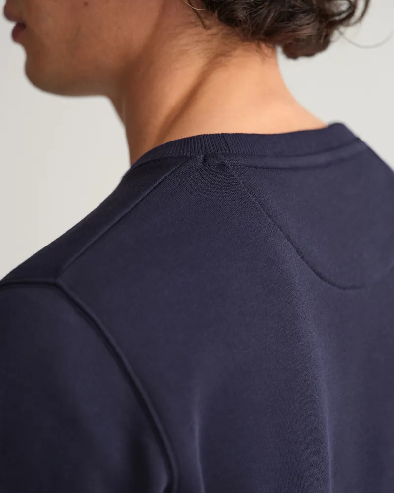 Gant Original Crew Neck Sweatshirt Evening Blue-5