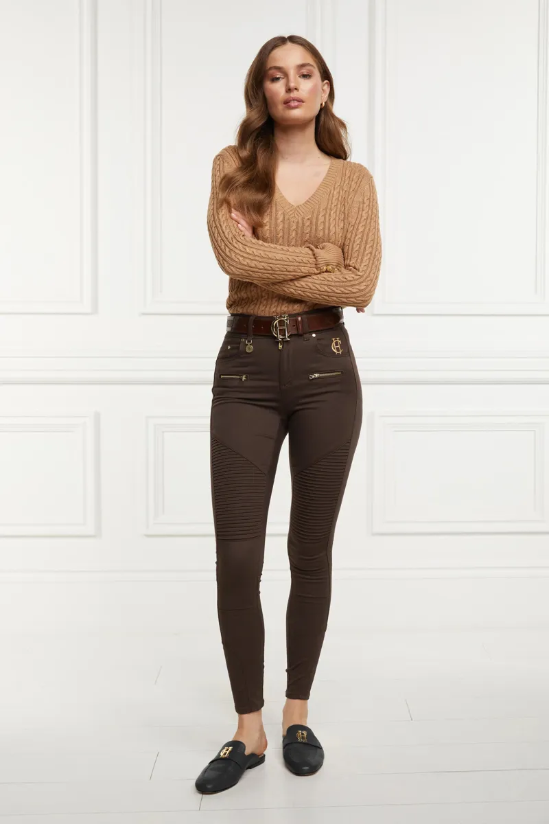 Holland Cooper Biker Jean Chocolate-1