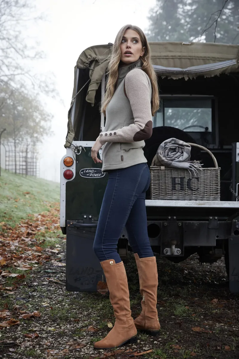 Holland Cooper Country Fleece Gilet Sage-3