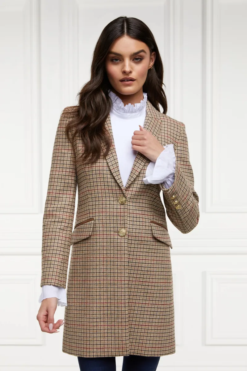 Holland Cooper Highgrove Coat Charlton Tweed-2