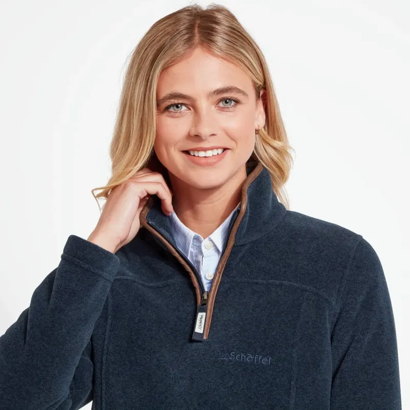 Schoffel Tilton II Quarter Zip Fleece Petrol Blue-2