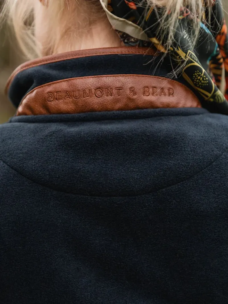 Beaumont and Bear Topsham Fleece Quarter Zip Navy-5