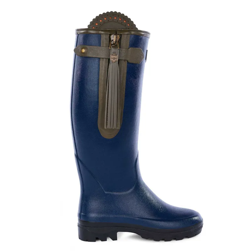 Le Chameau L'Alliance Neoprene Lined Boot Navy Standard Calf-1