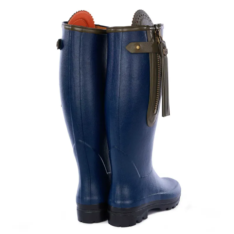 Le Chameau L'Alliance Neoprene Lined Boot Navy Standard Calf-2
